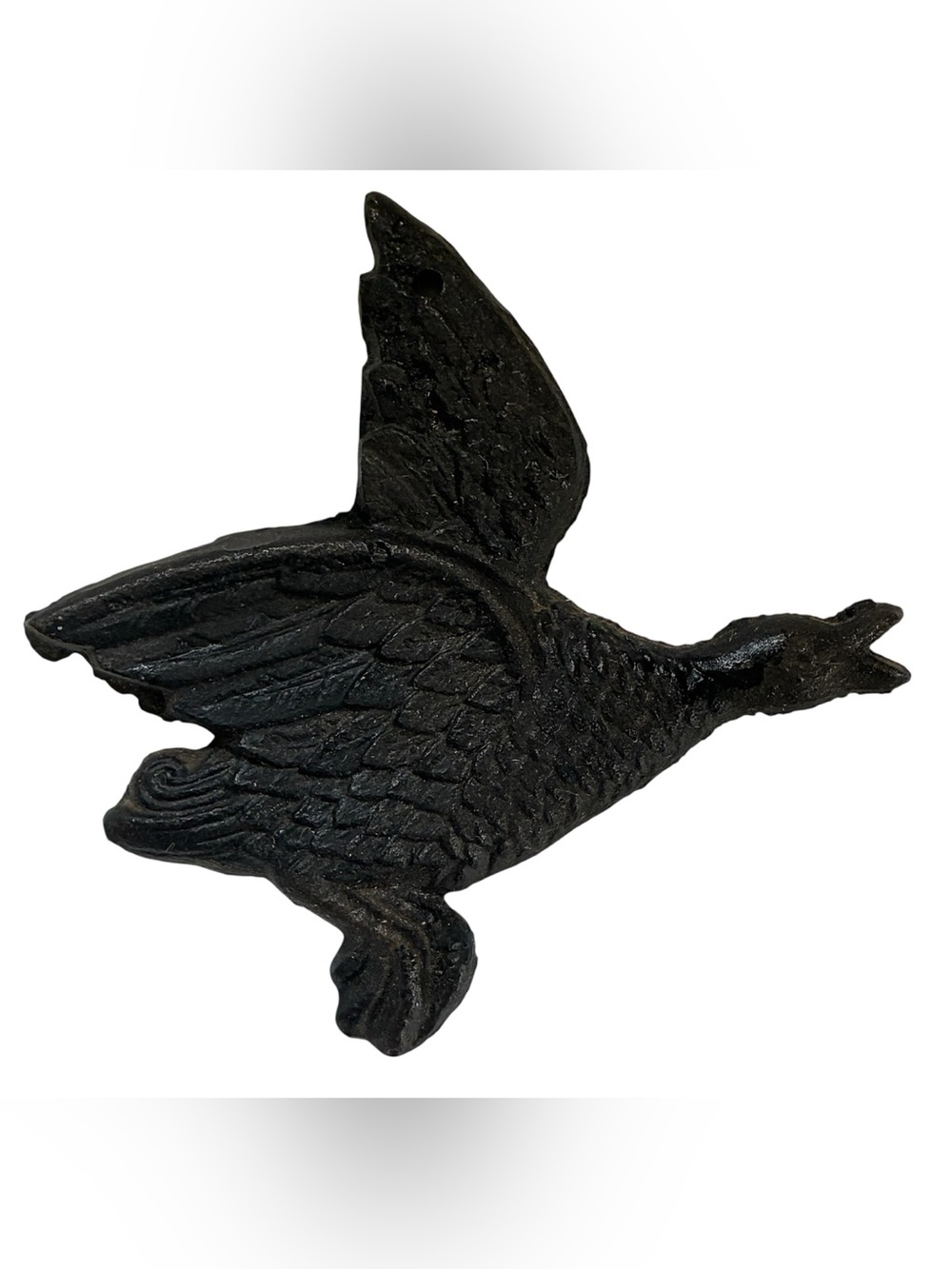 VINTAGE CAST IRON FLYING DUCK WALL DECORATION